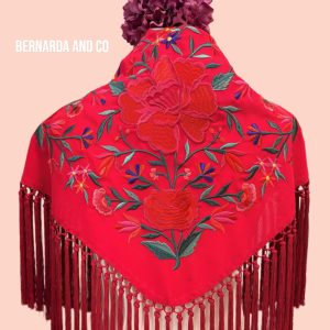 MANTÓN BORDADO MANUELA ROSA