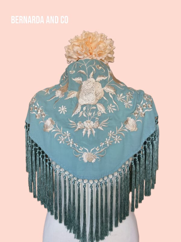 MANTÓN BORDADO BICOLOR